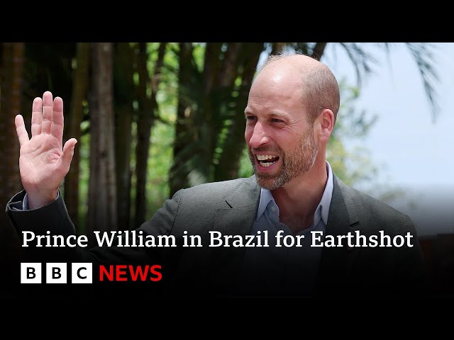 Prince William arrives in Rio de Janeiro for Earthshot Prize | BBC News