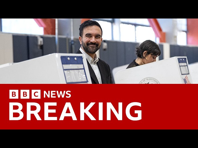 Democrat Zohran Mamdani projected to win New York mayoral race | BBC News