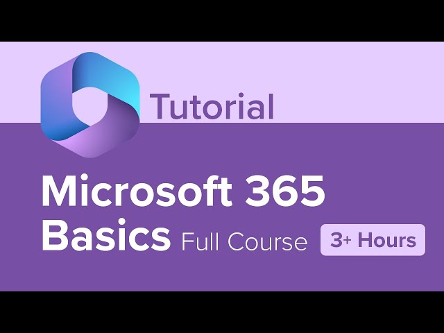 Microsoft 365 Basics Full Course Tutorial (3+ Hours)
