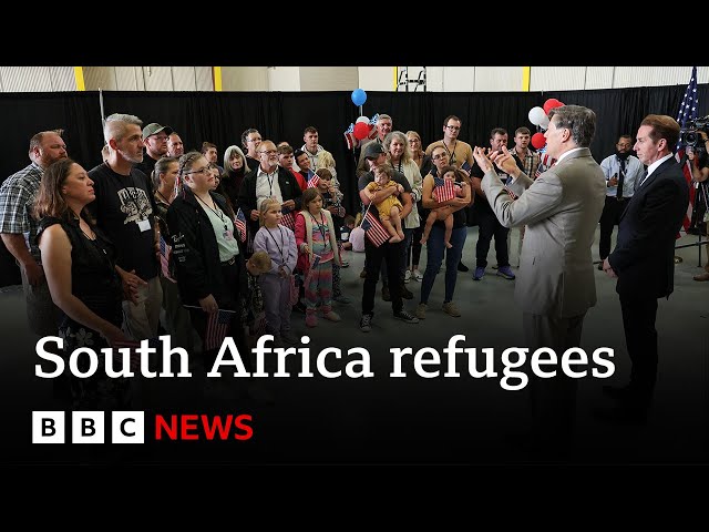South African refugee says 'I didn't come to US for fun' | BBC News