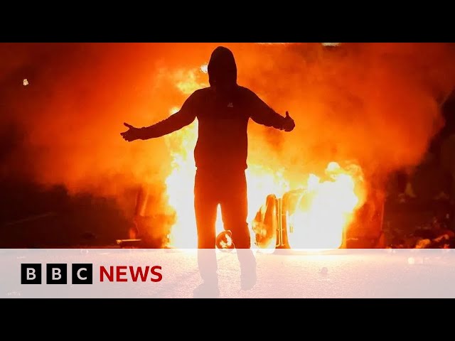 Northern Ireland leisure centre set on fire as violence erupts for third night | BBC News