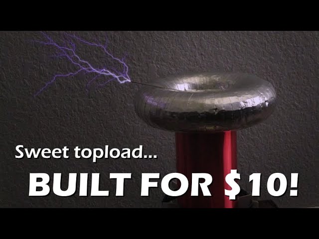 How To Make A Quality Tesla Coil Topload (ONLY $10)  |  LabCoatz Shorts