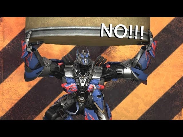 Optimus Prime Crushed by Hydraulic Press (Transformers Hydraulic | SFM Transformers Animation)