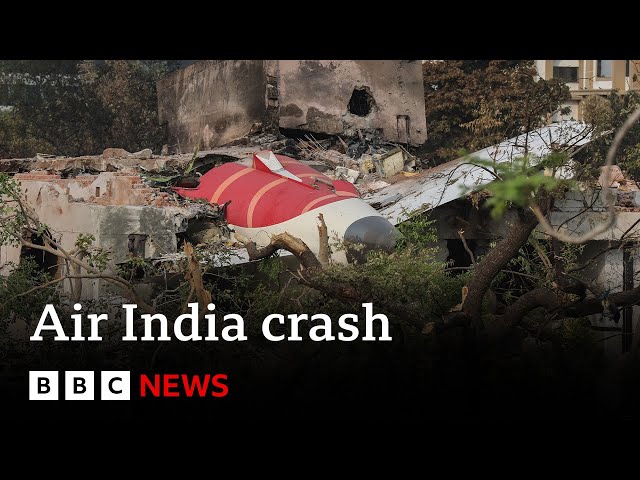 Air India: Investigators find cockpit voice recorder from crashed flight | BBC News