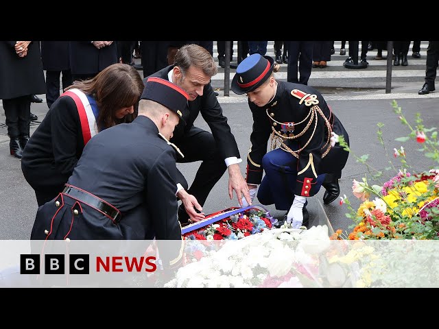 France remembers Bataclan attacks in Paris 10 years on | BBC News
