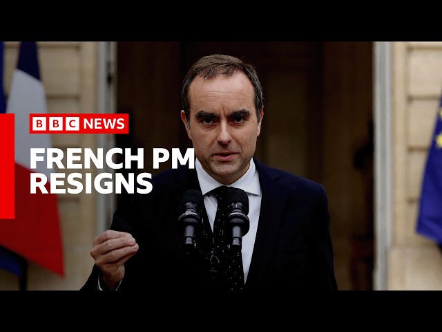 France in fresh political crisis as Prime Minister Sébastien Lecornu resigns | BBC News
