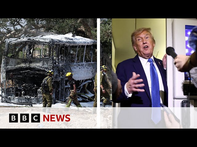 Iran and Israel exchange fire as Trump warns Iranians to evacuate Tehran | BBC News