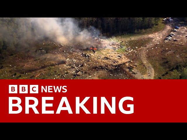 Massive blast at Tennessee explosives plant leaves several dead and others missing | BBC News