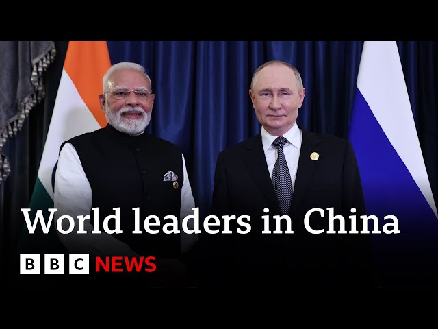 Russia's Vladimir Putin meets India's Narendra Modi in China for world leaders summit | BBC News