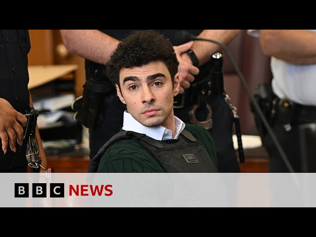 Luigi Mangione pleads not guilty to federal murder charge over CEO's killing | BBC News