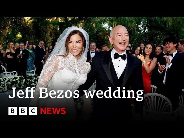 Jeff Bezos and Lauren Sanchez's wedding underway in Venice | BBC News