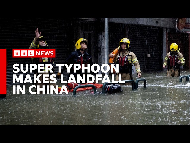 Super Typhoon Ragasa makes landfall in China | BBC News