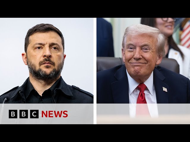 Donald Trump to meet Zelensky after ‘productive’ call with Putin | BBC News