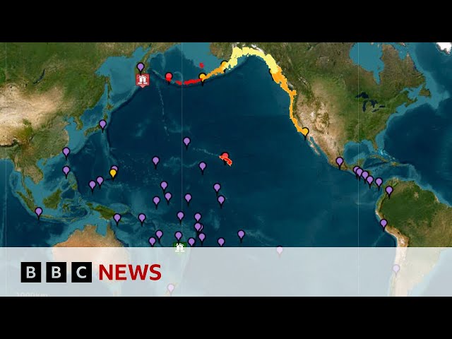 Widespread tsunami warnings after magnitude 8.8 quake off Russia's east coast | BBC News