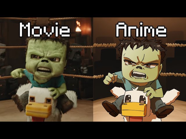 I am Steve Movie vs Anime (Minecraft Movie Animation)
