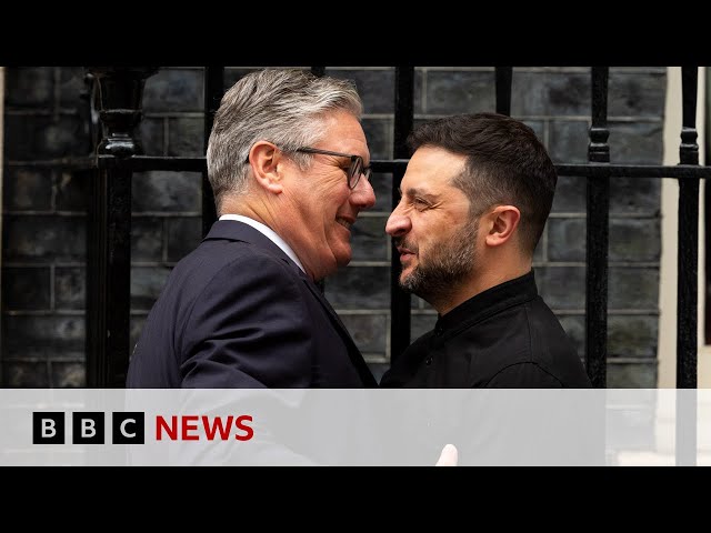 Ukraine's President Zelensky and UK PM Starmer meet ahead of Trump-Putin summit | BBC News