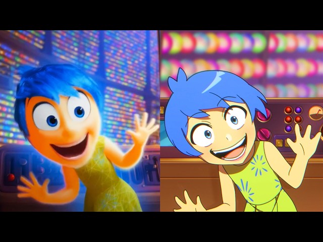 Inside Out 2 Original vs Anime (Inside Out Animation)