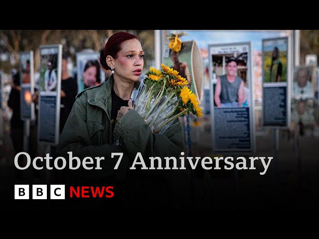 Israel mourns October 7 victims as Trump’s peace plan talks continue | BBC News