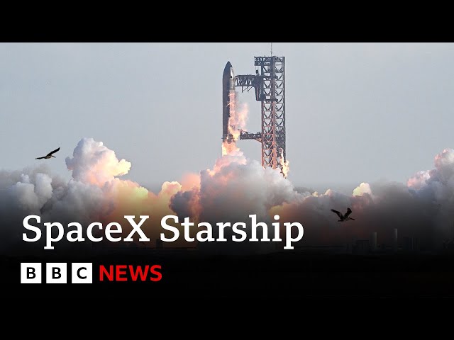 SpaceX pulls off Starship rocket launch in much-needed comeback | BBC News