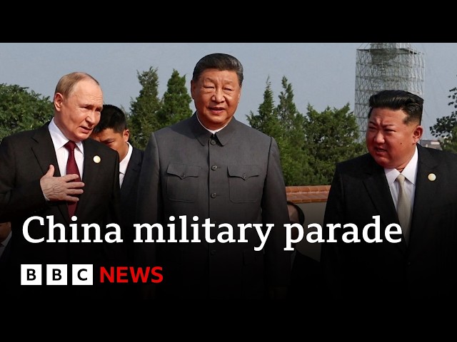 China unveils new weapons in massive parade attended by Vladimir Putin and Kim Jong Un | BBC News