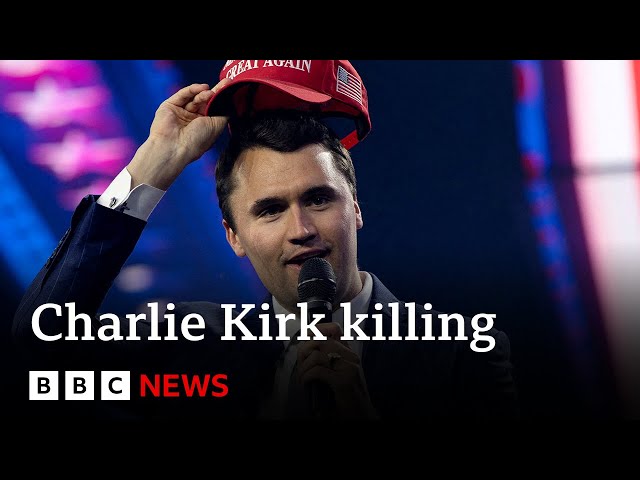 Charlie Kirk killer still at large but FBI say weapon found | BBC News