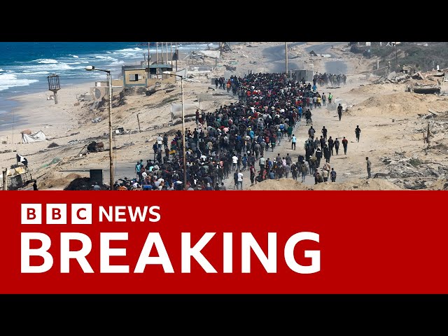 Israeli military says ceasefire in effect after pulling back from parts of Gaza | BBC News