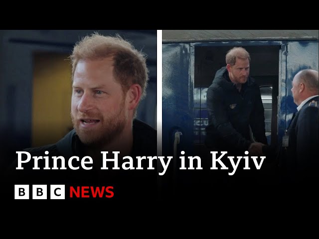 Prince Harry makes surprise visit to Ukraine | BBC News