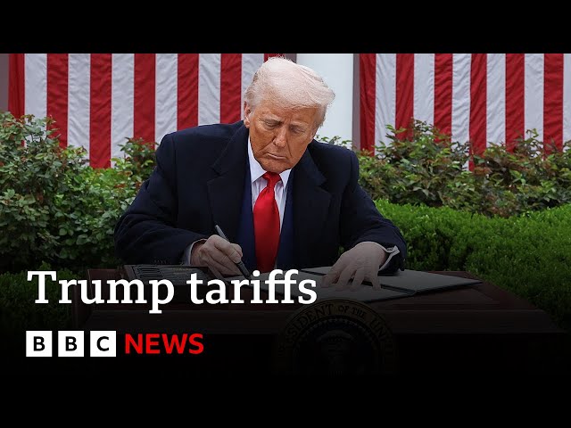 World leaders criticise Trump tariffs as 'major blow' | BBC News