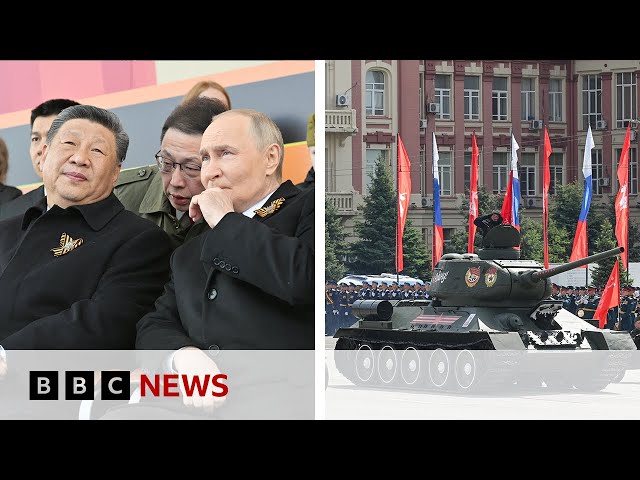 Vladimir Putin hosts Chinese President Xi Jinping at Russia's Victory Day Parade | BBC News