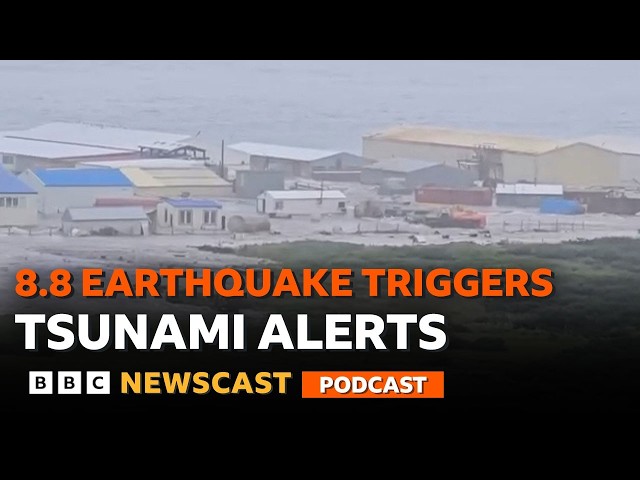 Tsunami warnings across the Pacific | BBC Newscast